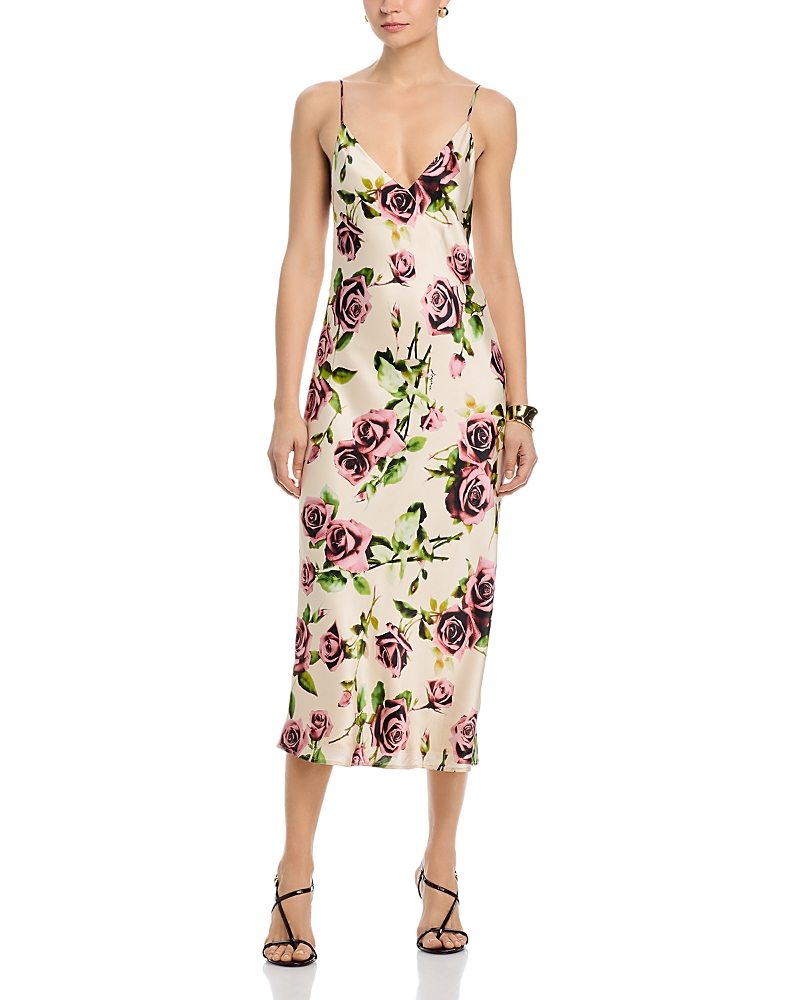 L'Agence Seridie Silk Slip Dress