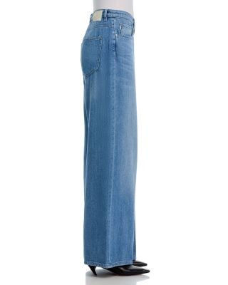 Alex Low Rise Baggy Wide Leg Jeans in Riverbank