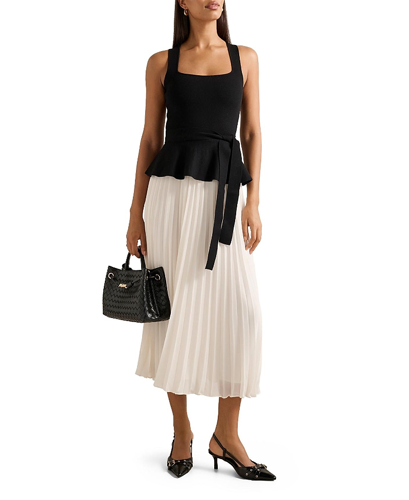 Ever New Women's Peony Pleat Mixed Dress