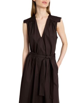  Niu Cap Sleeve Maxi Cotton Dress