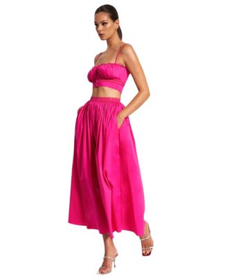  Maya Cotton Poplin Top with Lace Trim