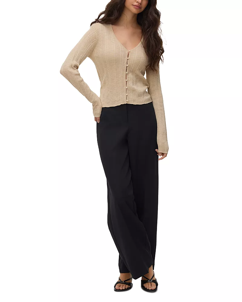 Vero Moda Vmpeach Ribbed Cardigan