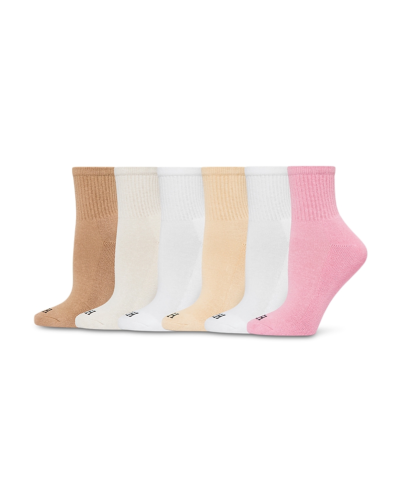 Hue Sport Mini Crew Socks, Pack of 6