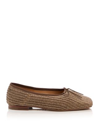 Women's Woven Square Toe Ballerina Flats