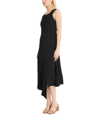 Square Neck Asymmetrical Maxi Dress