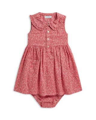 Girls' Floral Cotton Shirtdress & Bloomer Set - Baby