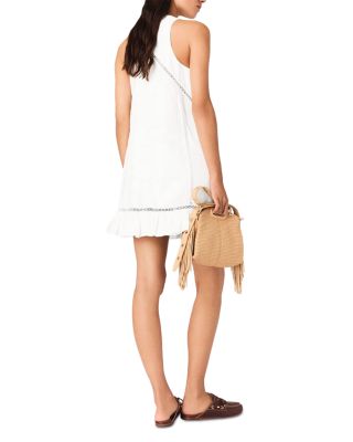 Reenana Embroidered Linen Blend Dress