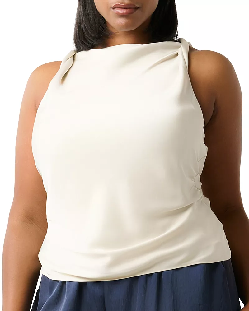 Estelle Plus Tahni Twisted Strap Top