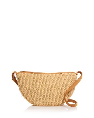 Raffia Moon Sling Bag