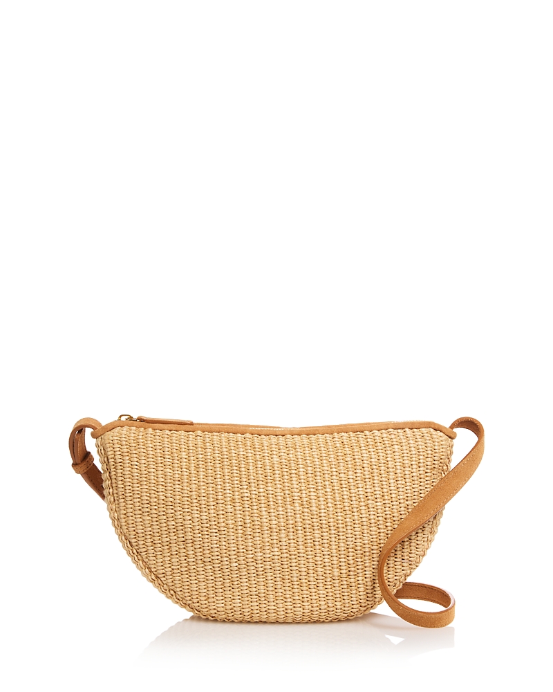 Mansur Gavriel Raffia Moon Sling Bag