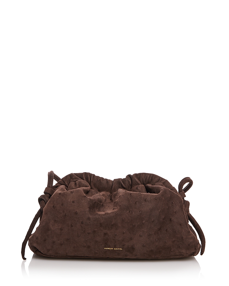 Mansur Gavriel Mini Embossed Leather Cloud Clutch