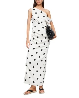 Sweetheart Polka Dot Maxi Dress