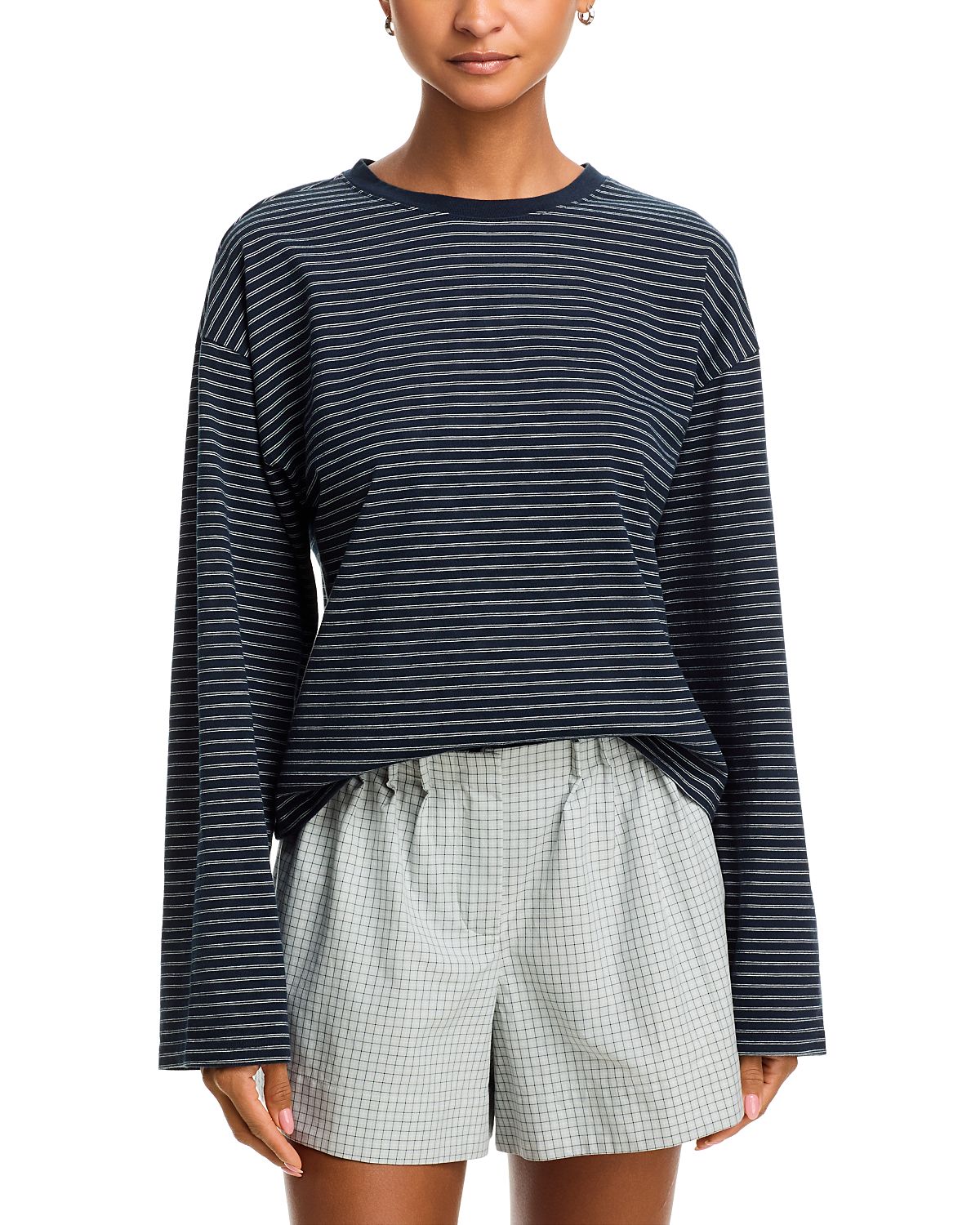 rag & bone Kelly Stripe Boxy Jersey Tee