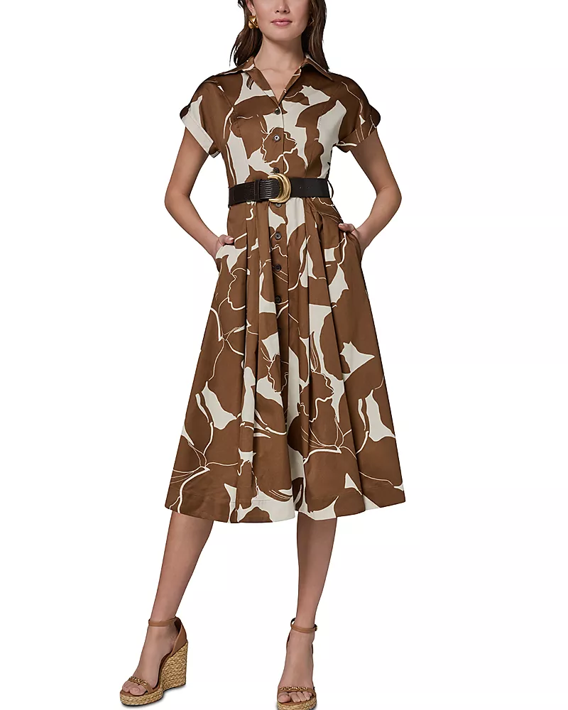 Donna Karan Belted Shirtdress