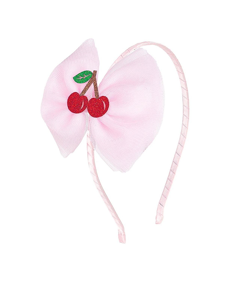 Sweet Wink Girls' Cherry Tulle Bow Headband - Little Kid, Big Kid