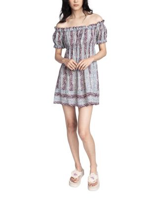  Ombre Ribbons Cotton Dress