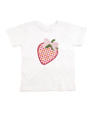 Girls' Strawberry Patchwork Short Sleeve T-Shirt - Big Kid