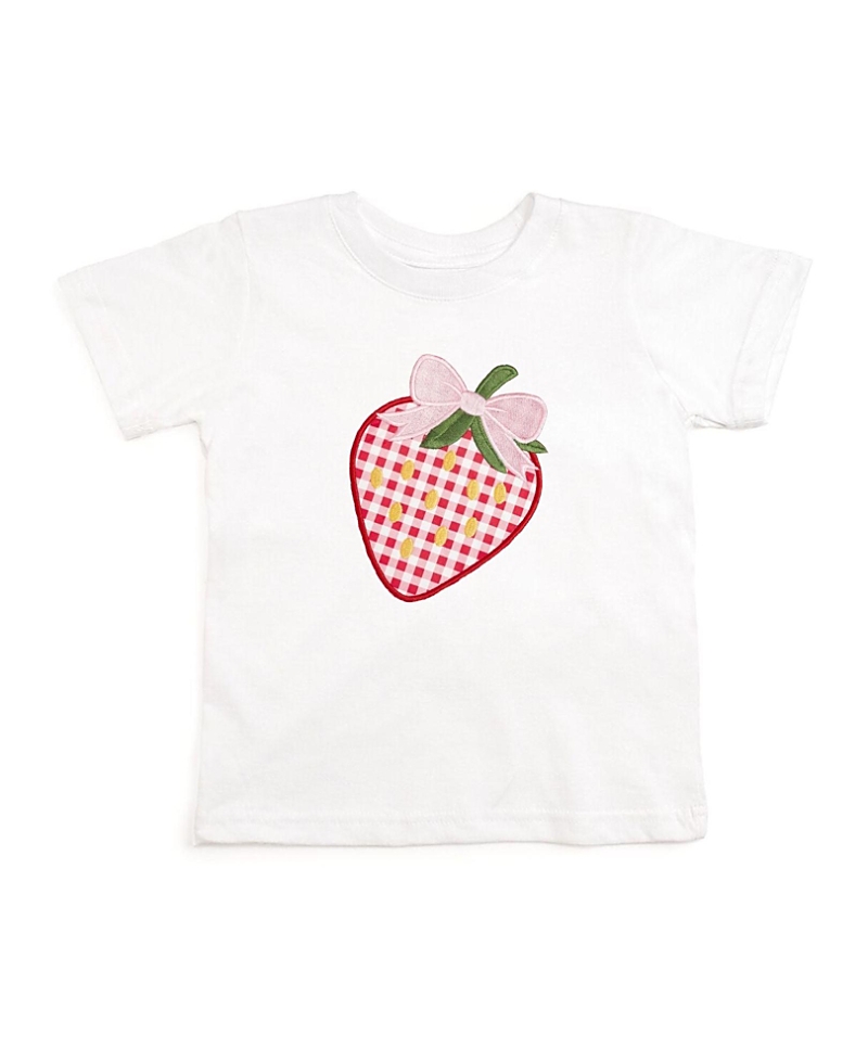 Sweet Wink Girls' Strawberry Patchwork Short Sleeve T-Shirt - Big Kid