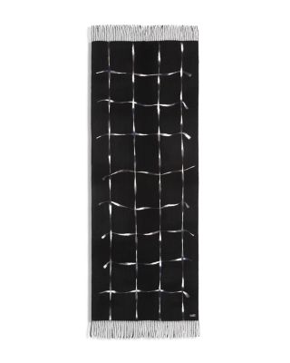 Punch Needle Windowpane Scarf - Exclusive 