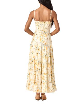 astr the label open back maxi dress ASTR the Label | Zaira Ruched Halter Midi Dress in Black