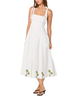 astr the label white midi dress Alanna Halter Cowl Neck Midi Dress