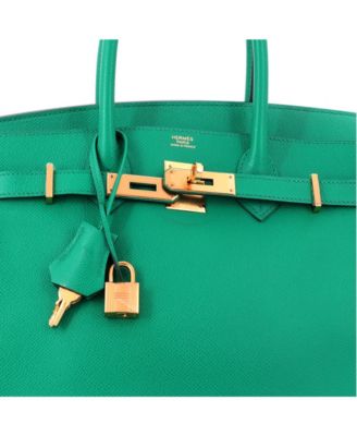 Birkin 30 Handbag Green Epsom with Gold Hardware