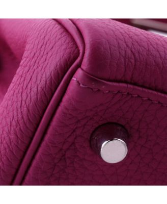 Kelly 28 Handbag Pink Togo with Palladium Hardware