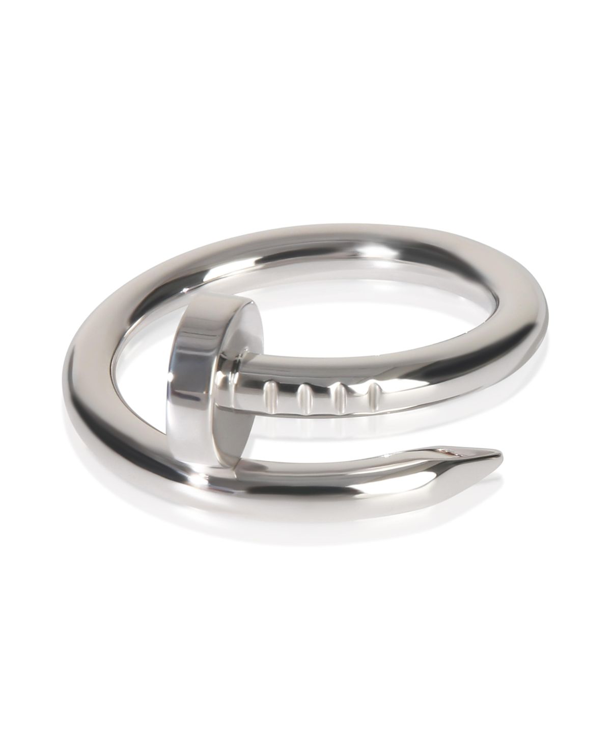 Pre-Owned Cartier Juste Un Clou 18k White Gold Ring