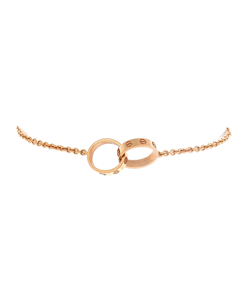 Pre-Owned Cartier Love Interlocking Bracelet 18K Rose Gold