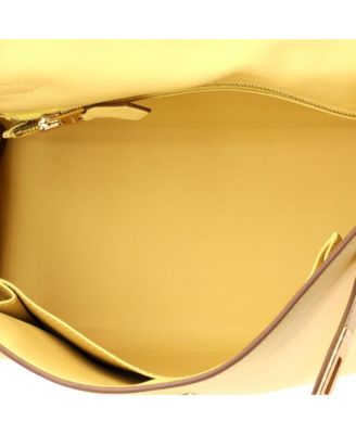Kelly 25 Handbag Yellow Swift with Gold Hardware