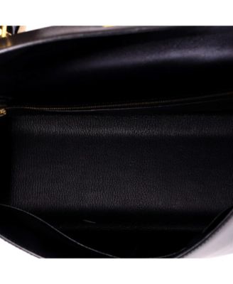 Kelly 32 Handbag Black Box Calf with Gold Hardware