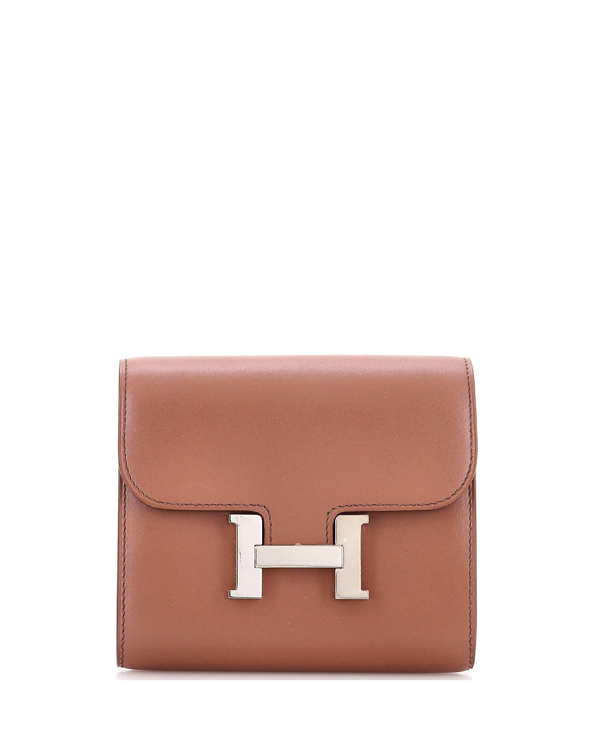 Pre-Owned HERMES Compact Constance Wallet Tadelakt