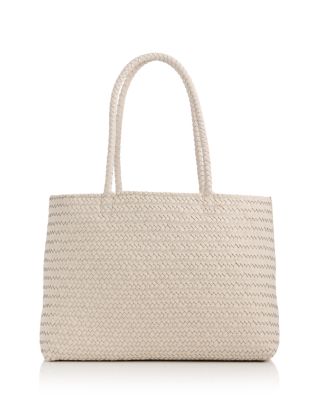 Transport E/W Woven Leather Tote
