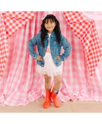 Girls' Cherry Sequin Patch Denim Jacket - Little Kid, Big Kid