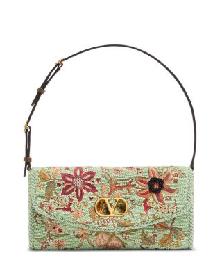 DeVain Small Embroidered Shoulder Bag
