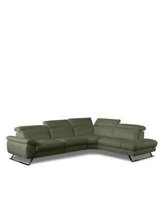 Tremezzo Three Piece Leather Sectional - Exclusive