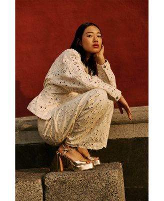 Rori High Rise Barrel Jeans in Sea Mist