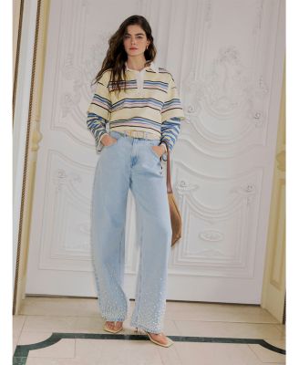 Pearl High Rise Wide Leg Jeans in Sulphur Spring