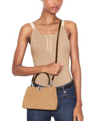 Eleanor Mini Raffia Crossbody Bag