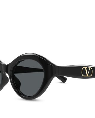Valentino Garavani Valentino Oval Sunglasses, 52mm