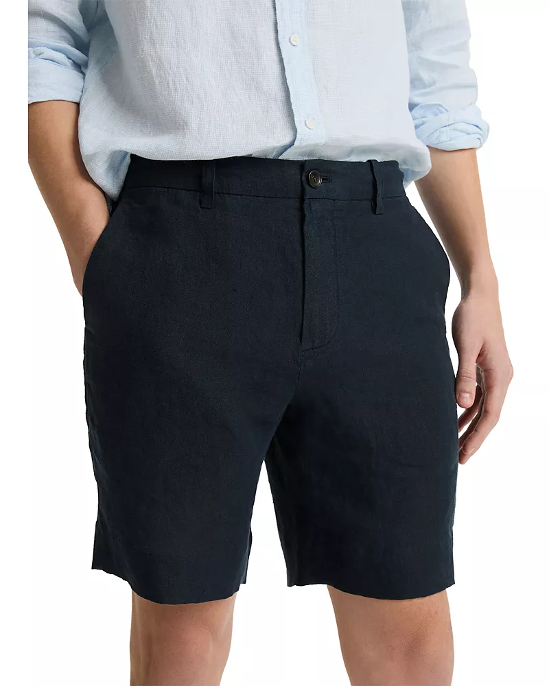 Vince Linen Flap Pocket Shorts