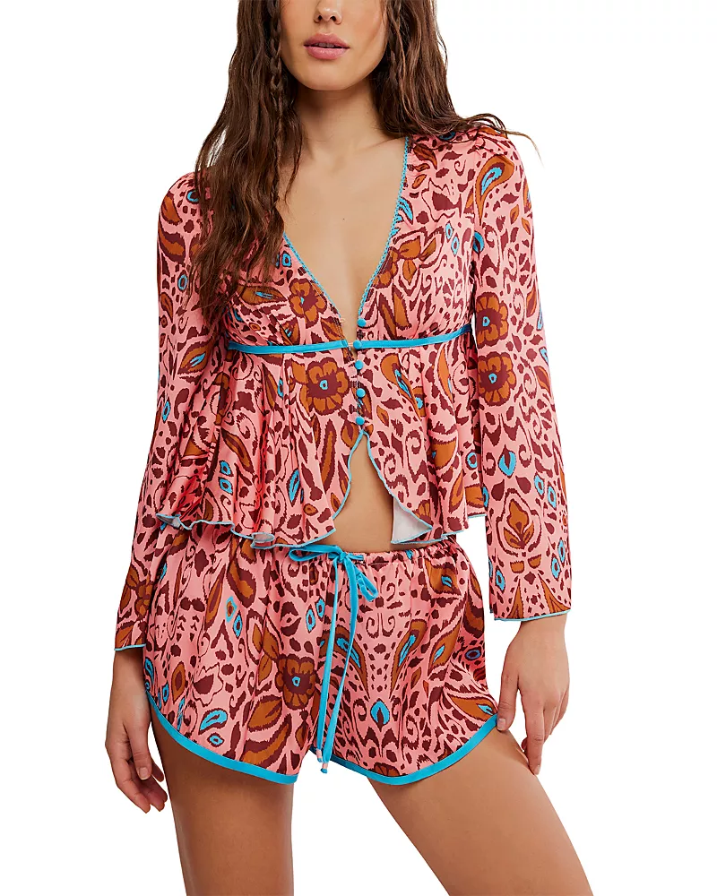 Free People Bed to Brunch Pajama Set