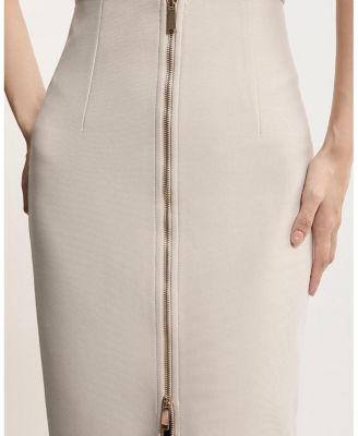  Figure Form Zip Maxi Skirt