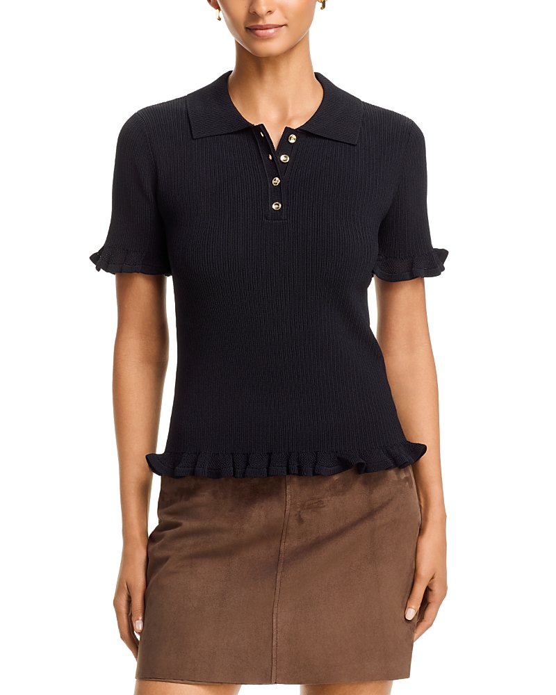 T Tahari Half Placket Polo