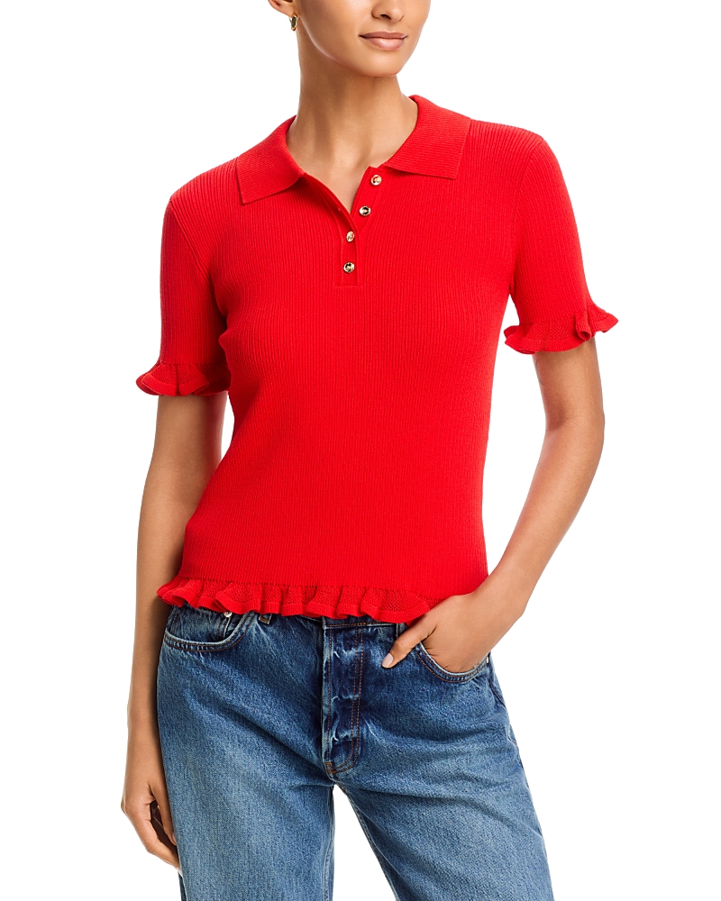 T Tahari Half Placket Polo