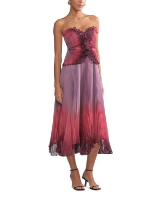 Delyth Ombr&eacute; Strapless Dress