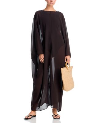 brown maternity dress for photoshoot Boat Neck Maternity Bodycon Dress- Brown main image 1