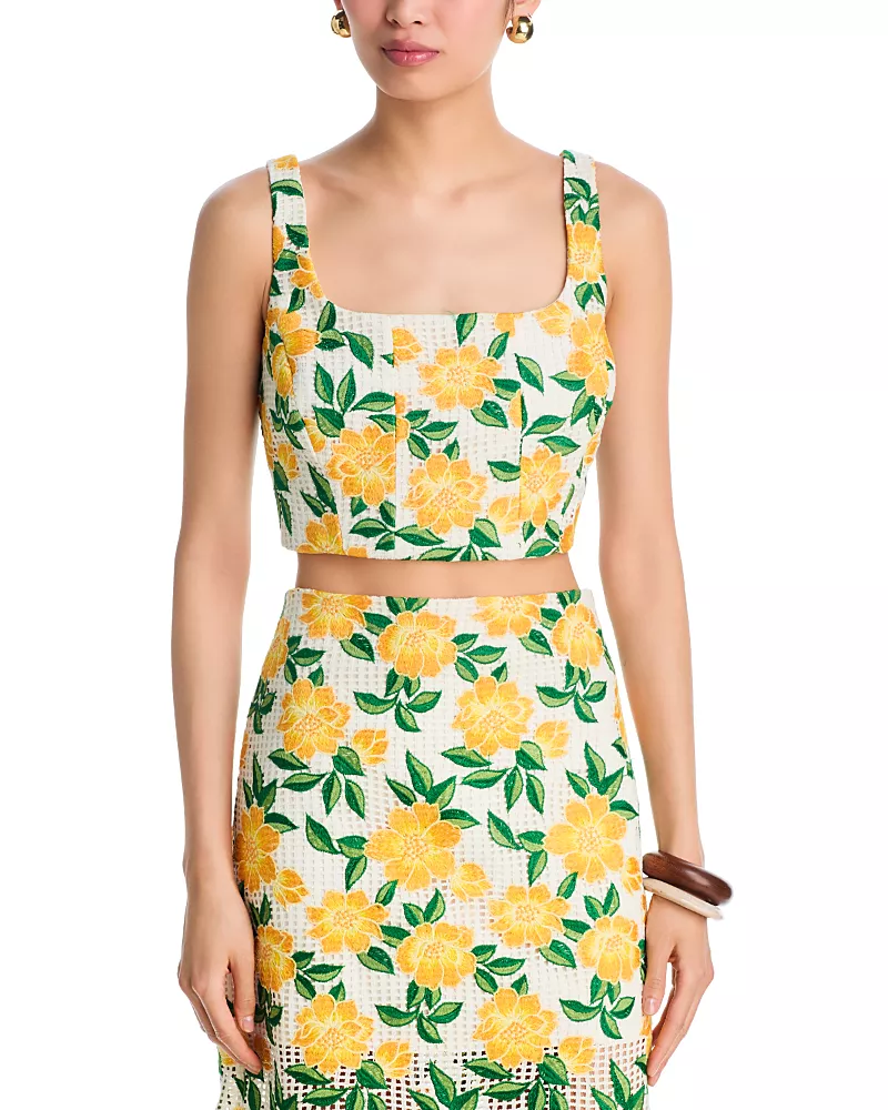 Milly Mel Embroidered Top