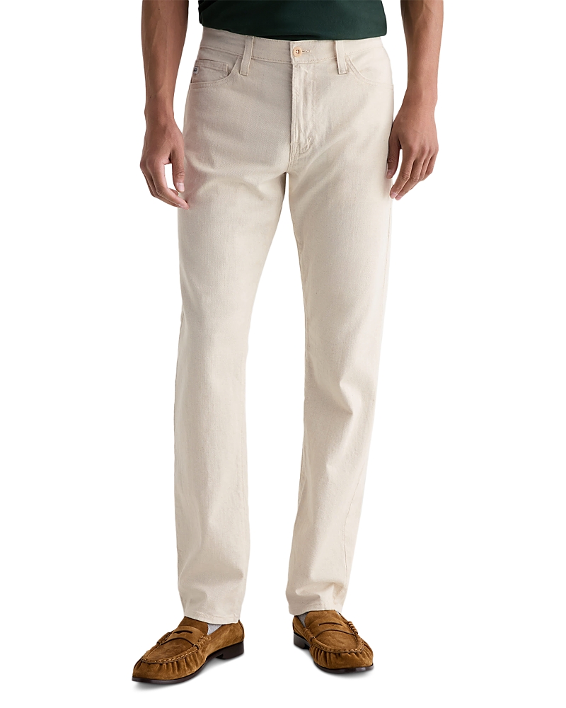 Ag Everett Slim Straight Pants in Natural