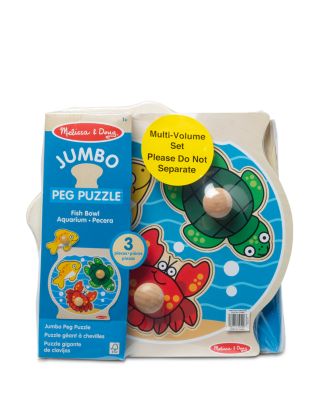 Jumbo Knob Puzzle Bundle - Fish & Pets - Ages 1+